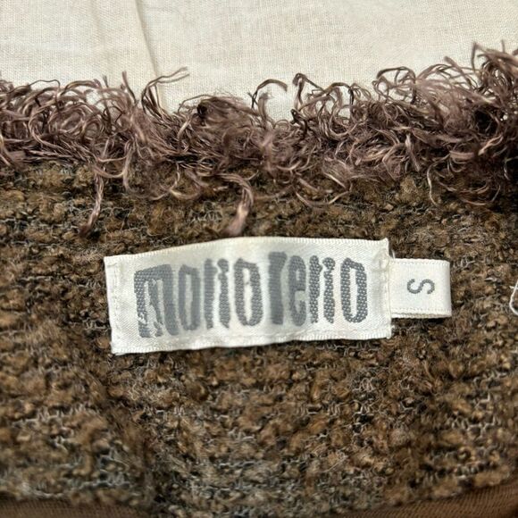 Ladies MonoReno Brand Brown Sequin Detail Zipper Front Cardigan Size Small - Picture 15 of 16